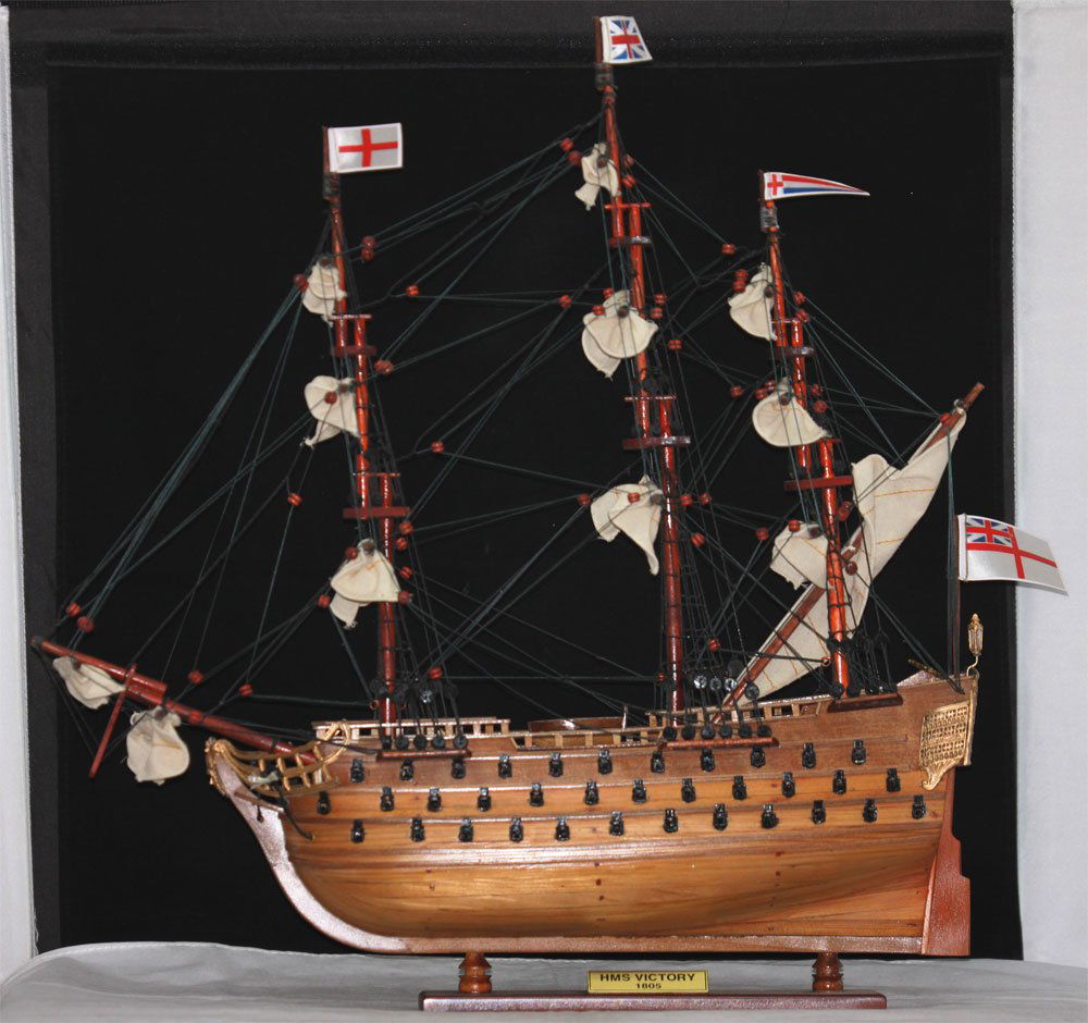 COLLECTORS EDITION HANDMADE HMS VICTORY SHIP MODEL W/CO: COLLECTORS EDITION HANDMADE HMS VICTORY SHIP MODEL W/CO **|**|** COLLECTORS EDITION HANDMADE HMS VICTORY WOODEN SHIP MODEL W/COA The model is handcrafted from beautiful wood such as rosewood, mahogany