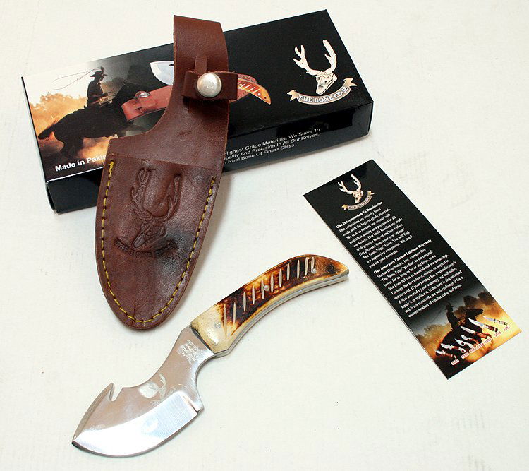 7.5" BONE HANDLE HUNTER SKINNER KNI: 7.5" BONE HANDLE HUNTER SKINNER KNI **|**|** 7.5" BONE HANDLE HUNTING SKINNER KNIFE