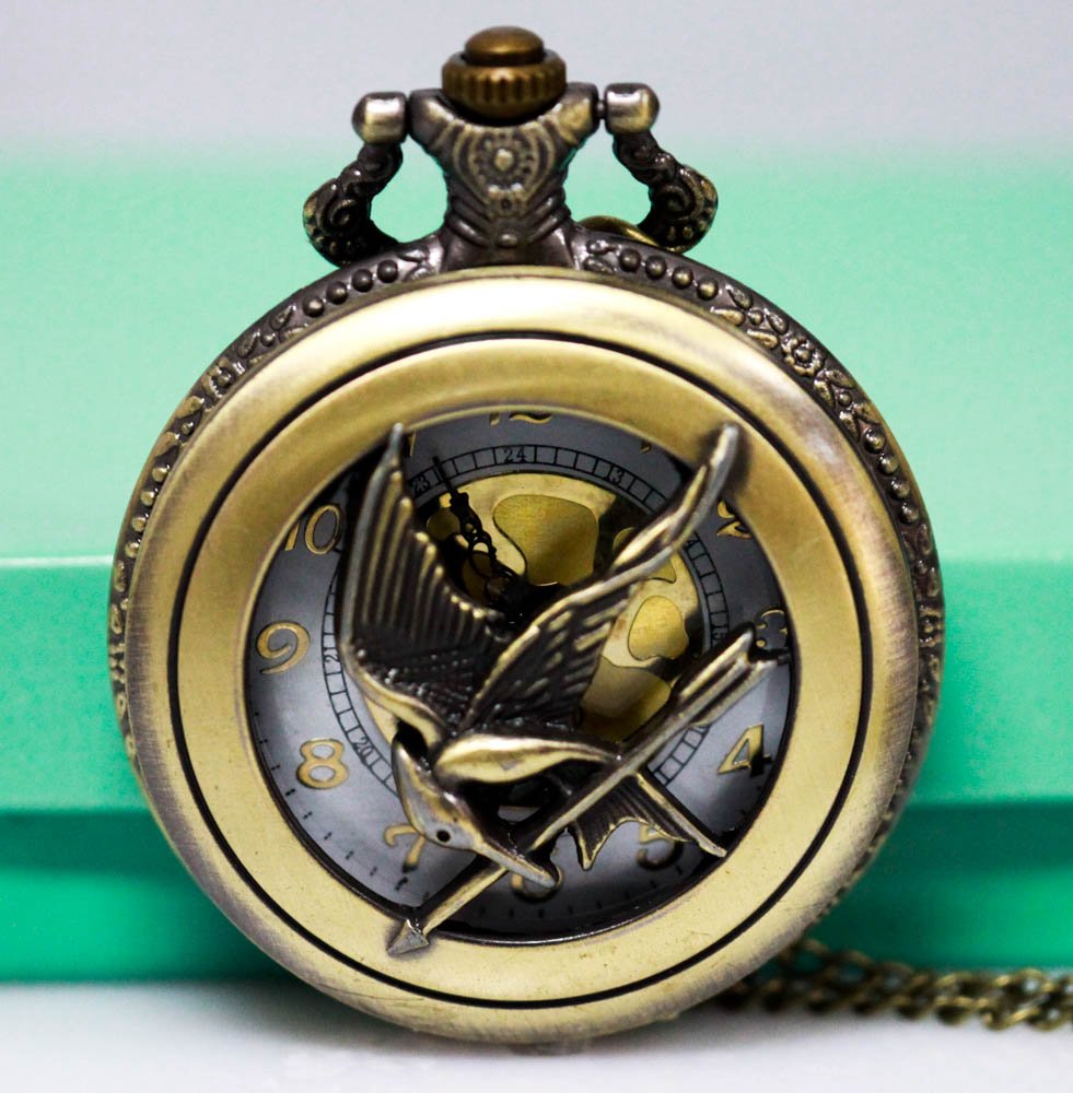Antique Vintage Unique Mocking jay Analog Display Quart: Antique Vintage Unique Mocking jay Analog Display Quart **|**|** Main Features: - 100% brand new with super quality and precise The Hunger Games Style Pocket Watch Necklace, Inspired Mocking jay Locke