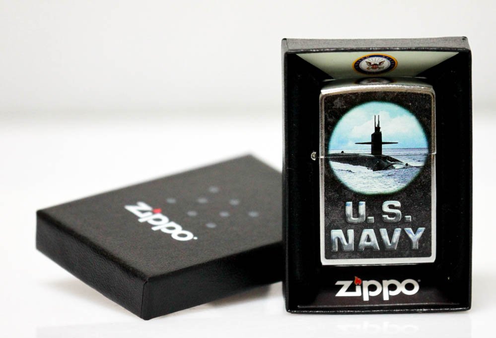 GENUINE ZIPPO LIGHTER "US NAVY" MADE IN THE USA: GENUINE ZIPPO LIGHTER "US NAVY" MADE IN THE USA **|**|** GENUINE ZIPPO LIGHTER "US NAVY" MADE IN THE USA