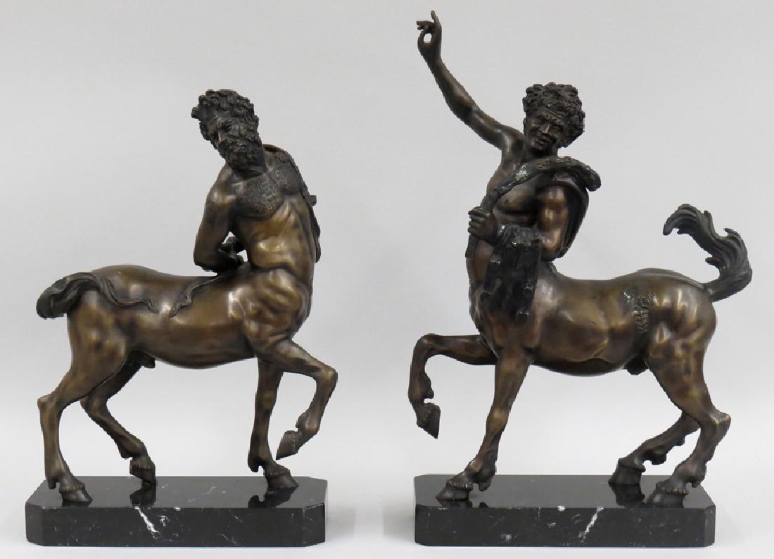 PAIR OF THE FURIETTI PATINATED BRONZE CENTAURS (1 of 5)