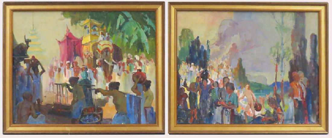 (pair) CARL H. NORDSTROM (American, 1876-1965) (1 of 5)