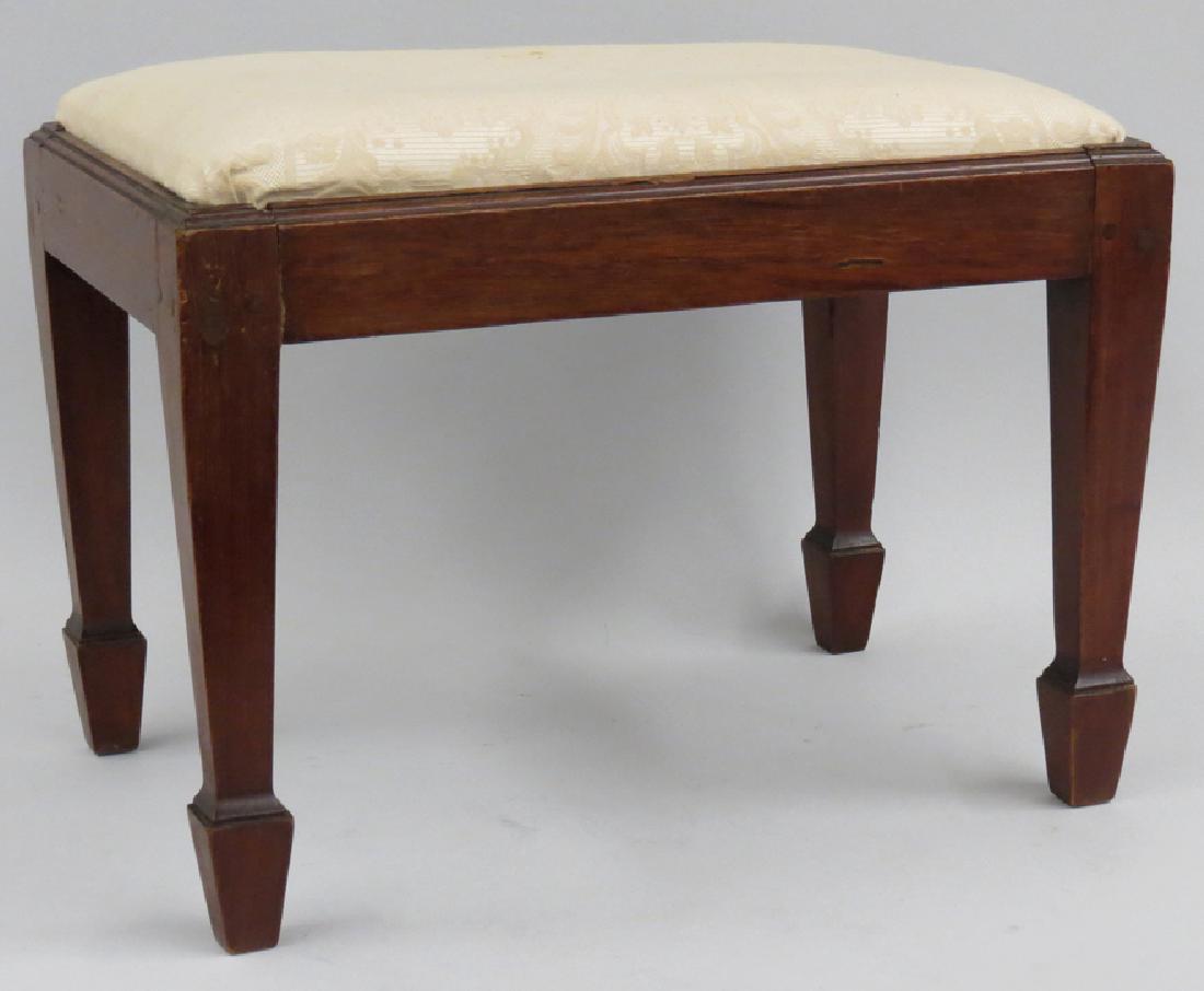 AMERICAN FEDERAL CHERRY AND MAHOGANY FOOT STOOL (1 of 1)