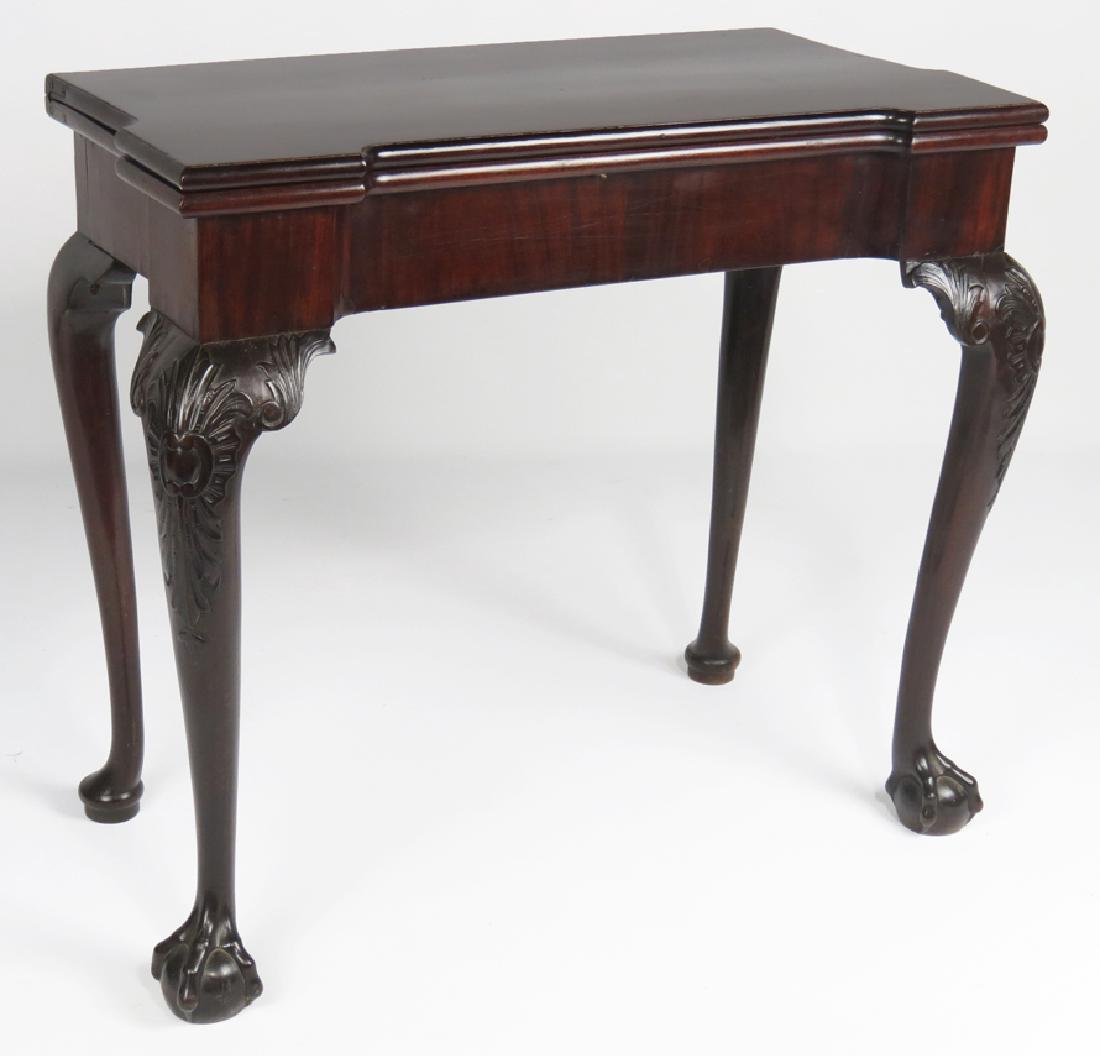 IRISH GEORGE II MAHOGANY GAMES TABLE (1 of 8)