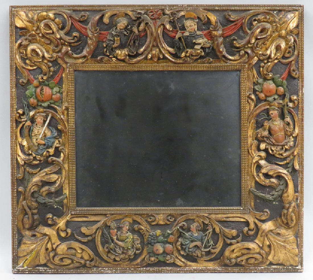 CONTINENTAL BAROQUE-STYLE GILT GESSO FRAME (1 of 3)