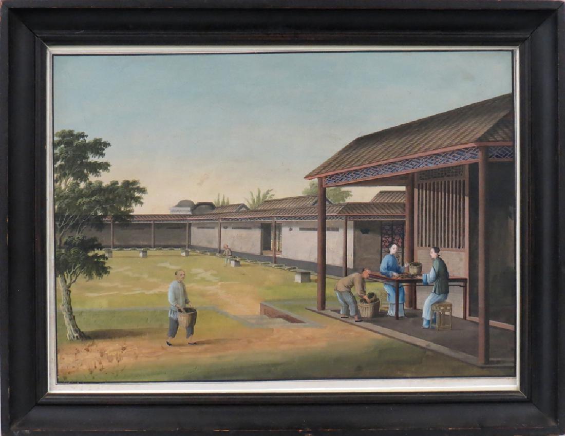 CHINA TRADE GOUACHE, TEA CULTIVATION (1 of 1)
