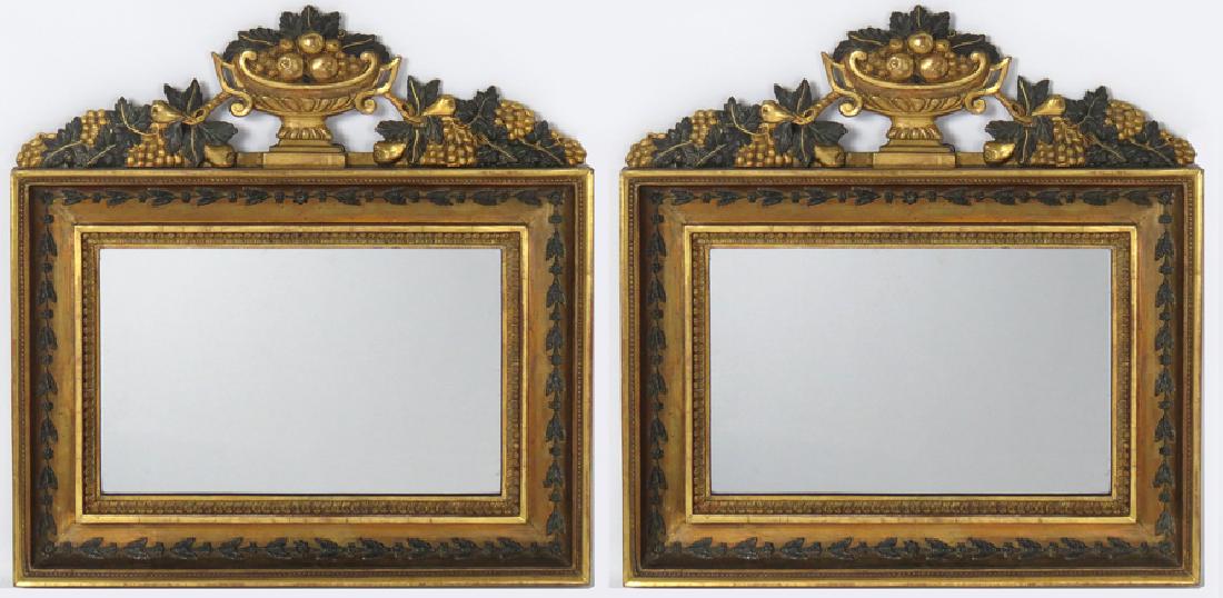 PAIR OF SWEDISH NEOCLASSICAL GILDED MIRRORS (1 of 3)