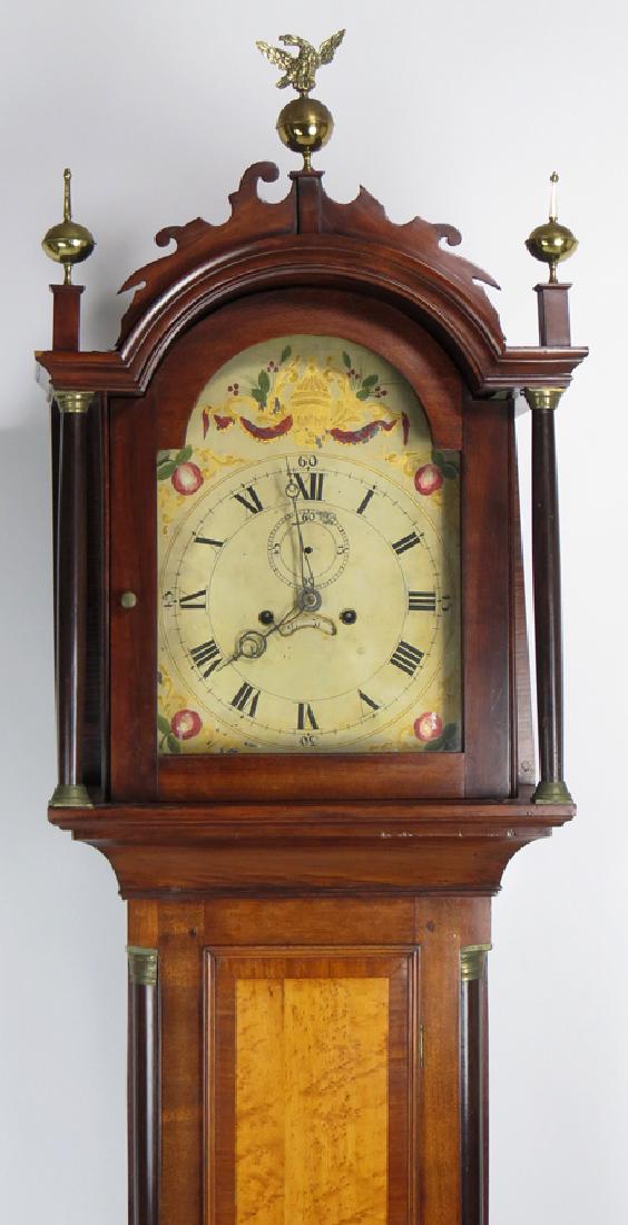 AMERICAN FEDERAL MAHOGANY TALL CLOCK (1 of 4)