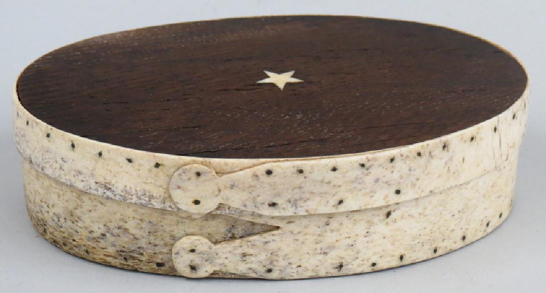 19TH C. SAILOR'S WHALEBONE DITTY BOX (1 of 3)