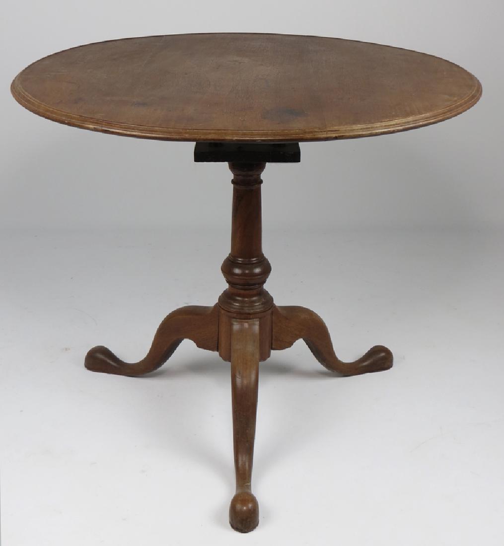 QUEEN ANNE MAHOGANY BIRDCAGE TEA TABLE (1 of 1)