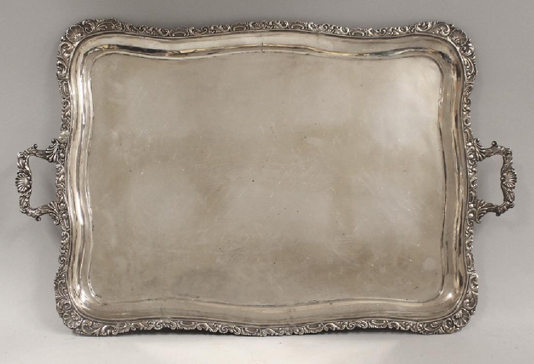 RUSSIAN STERLING SILVER TRAY (1 of 3)