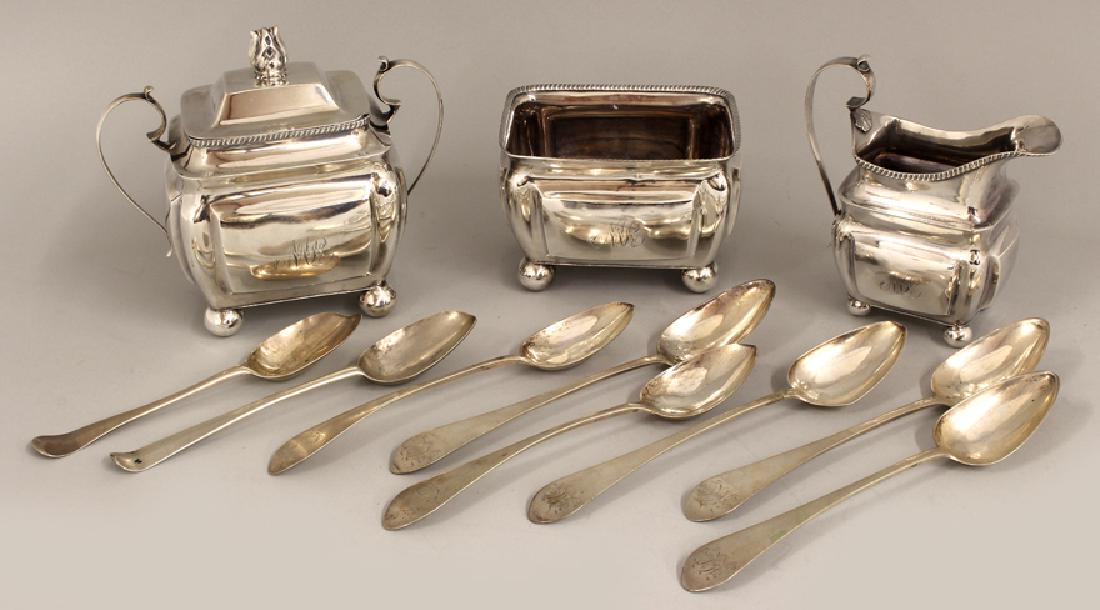 (on 11) GROUP OF EARLY AMERICAN COIN SILVER (1 of 3)