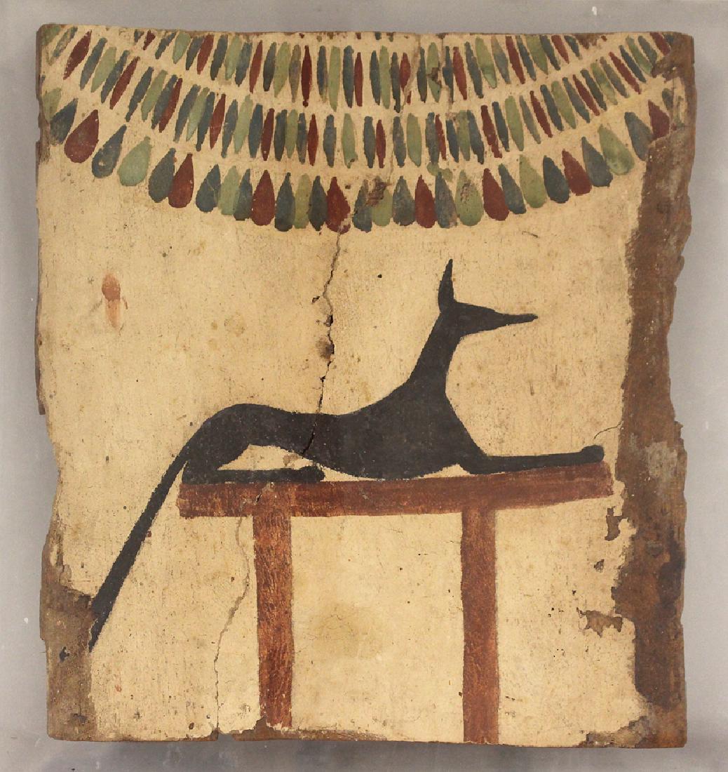 ANCIENT EGYPTIAN SARCOPHAGUS FRAGMENT (1 of 2)