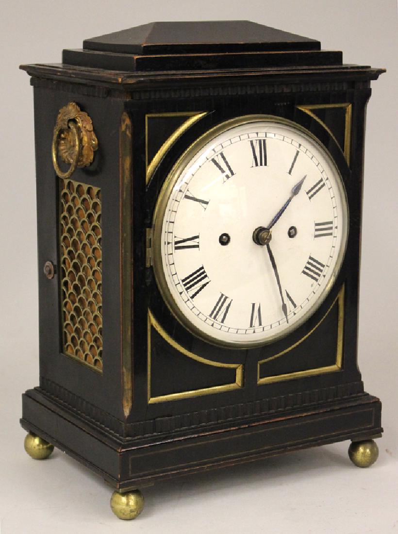 CONNECTICUT EBONIZED BRACKET CLOCK (1 of 1)