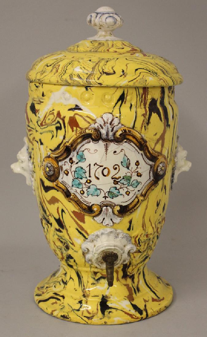 CONTINENTAL TERRE MELEE FAIENCE WATER COOLER (1 of 2)