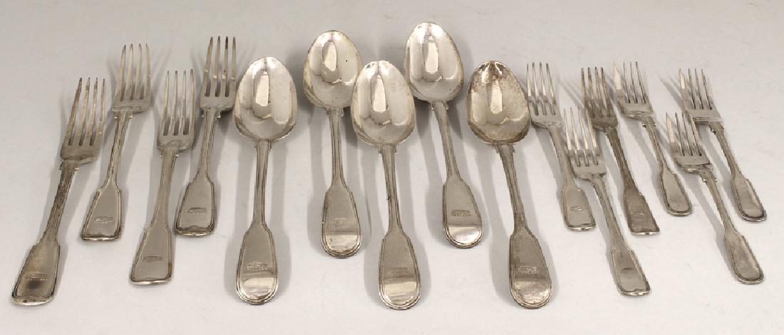 GEORGIAN SILVER PARTIAL FLATWARE SERVICE (1 of 2)