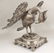 RARE SPANISH COLONIAL SILVER PELICAN-FORM BOOKSTAND