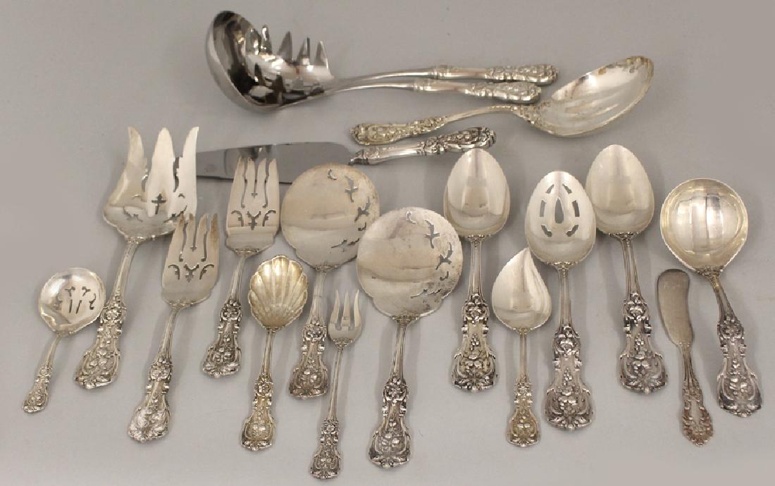 (on 18) STERLING SLIVER SERVING PIECES, FRANCIS I (1 of 3)