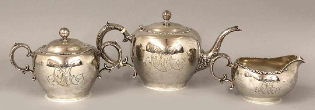 3-PIECE STERLING SILVER TEA SET (1 of 2)