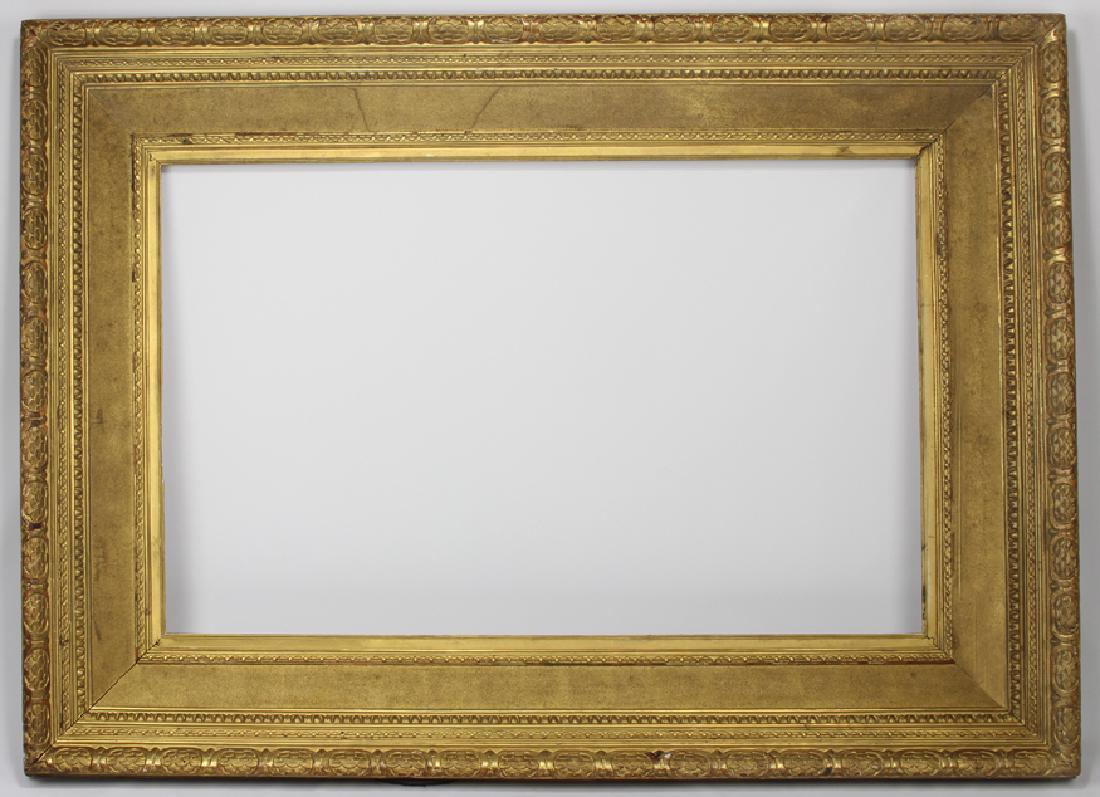 LARGE AMERICAN CARVED AND GILDED FRAME (1 of 4)