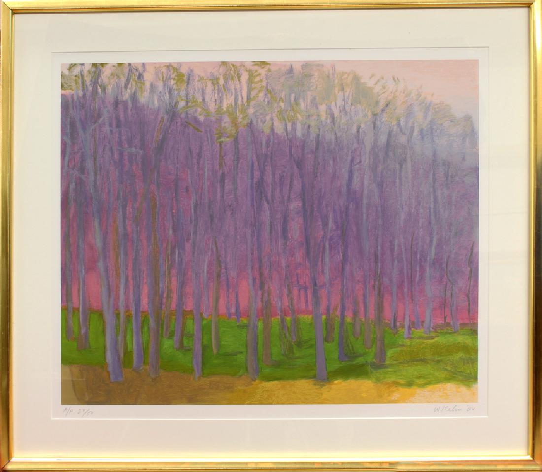 WOLF KAHN (American, b. 1927): abstract trees sgn. and dated l.r. W Kahan 06, l.l. A/P 24/50, artist proof screen print, 23.5 by