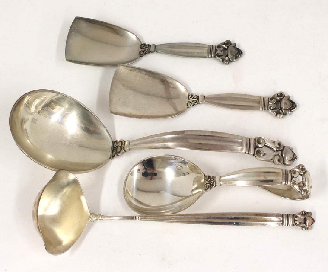 (on 5) GEORG JENSEN SERVING PIECES, ACORN (1 of 1)