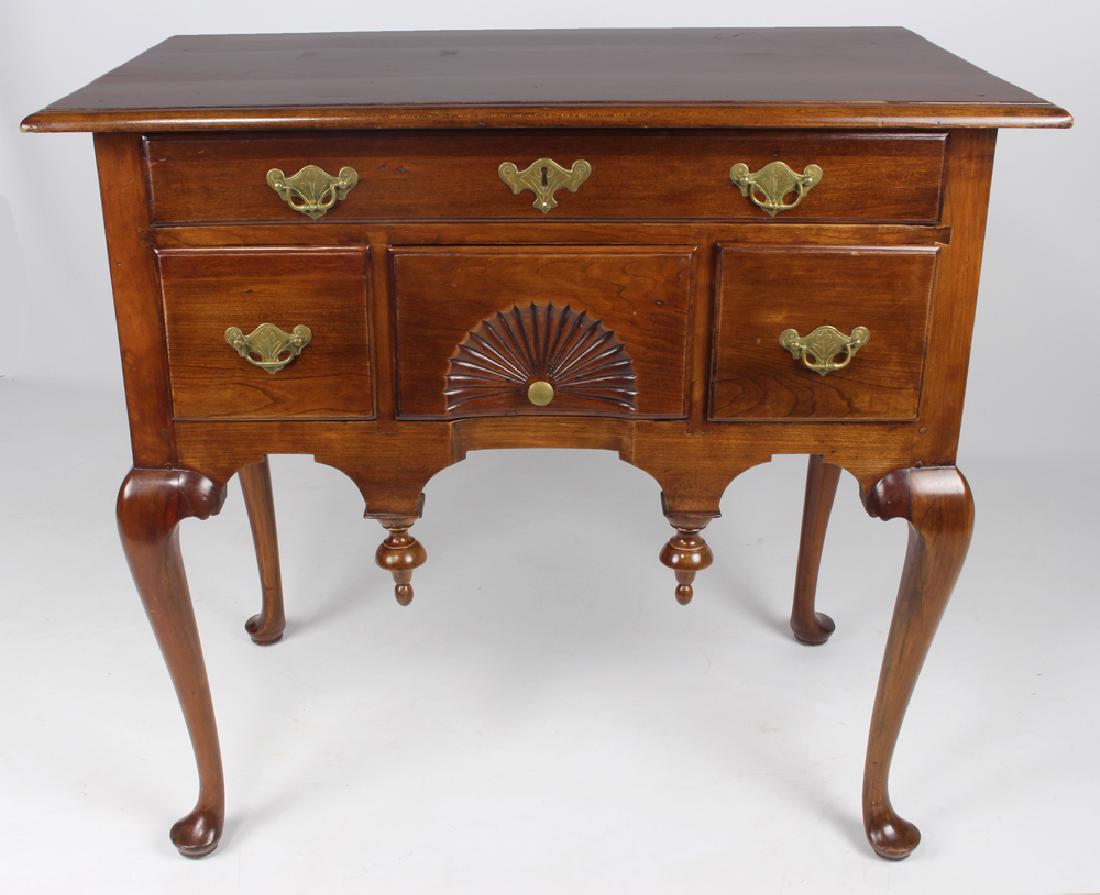 NEW ENGLAND QUEEN ANNE CHERRY LOWBOY: Connecticut, 31.5"h; 30"w; 17.5"d