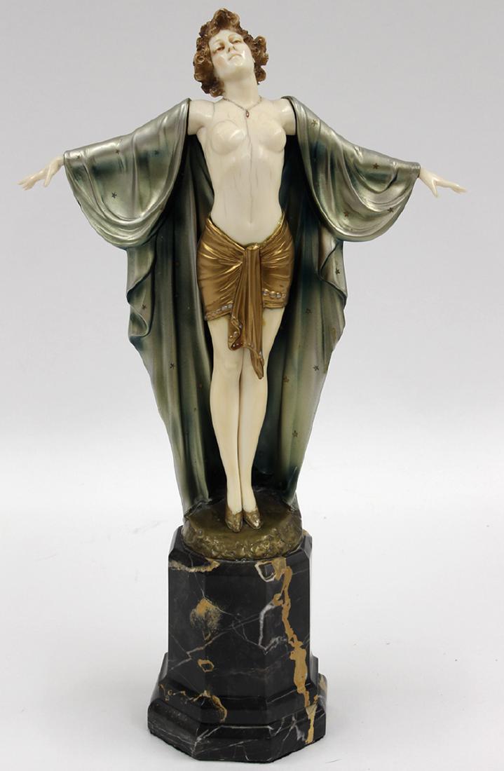 ART DECO SCULPTURE OF WOMAN, FERDINAND PREISS Jun 02, 2019 CRN
