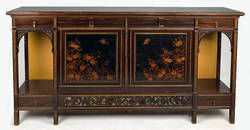 HERTER BROTHERS ART NOUVEAU INLAID ROSEWOOD CABINET
