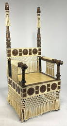 CARLO BUGATTI THRONE CHAIR