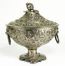 STERLING REPOUSSE COVERED SOUP TUREEN, JACOBI &amp;