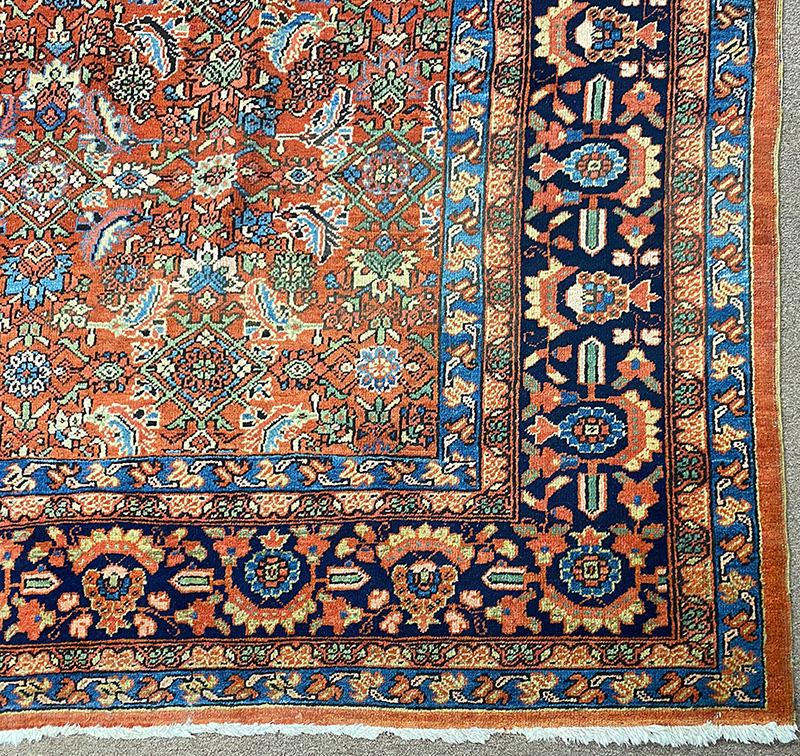 LARGE ROOMSIZE ANTIQUE HEREZ RUG (1 of 4)