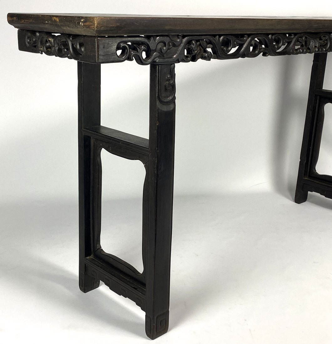 19TH C. CHINESE HIGH SCROLL/CALLIGRAPHY TABLE (1 of 2)