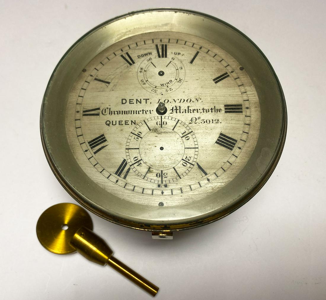 UNBOXED MARINE CHRONOMETER,   DENT 3012 (1 of 2)