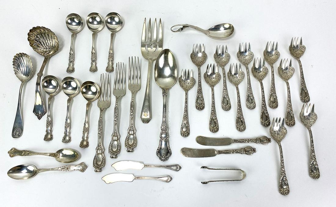 (on 33) ASSORTED STERLING SILVER FLATWARE AND SERVING (1 of 1)