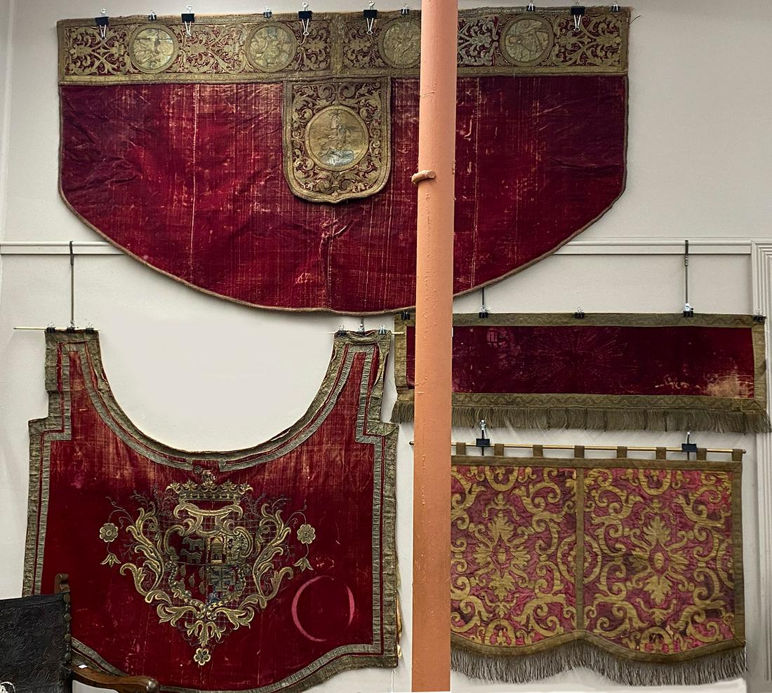 (4) VARIOUS EARLY TEXTILES (1 of 5)