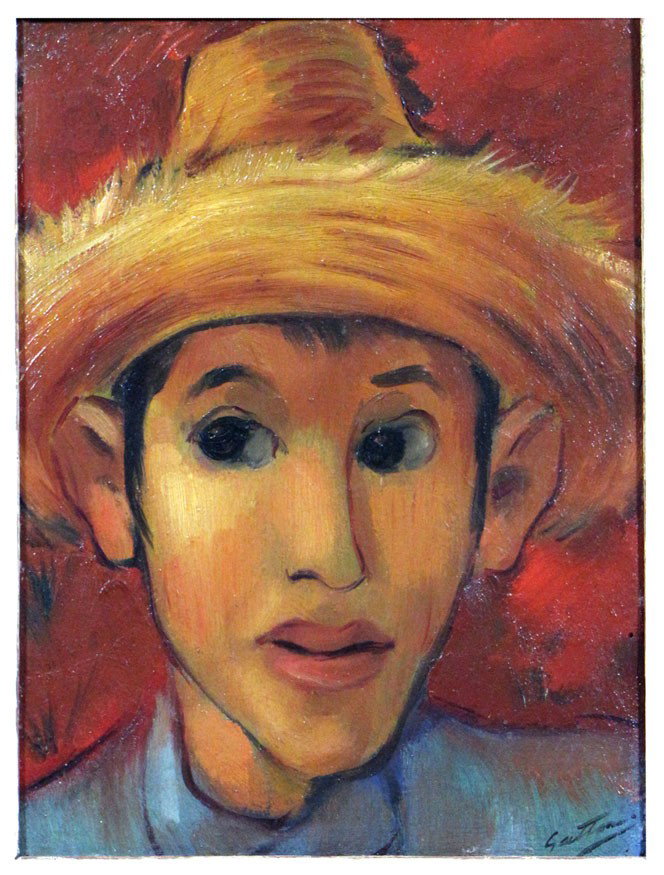 ANTONIO GATTORNO (Cuban, 1904-1980): TATO sgn. l.r. Gattorno; also sgn. and dated on reverse, Gattorno 37 o/b, 12.5 by 9.5 in., framed paper label on reverse: Tato, Antonio Gattorno, Matanzas, Cuba (1937) Gattorno was one of the founders