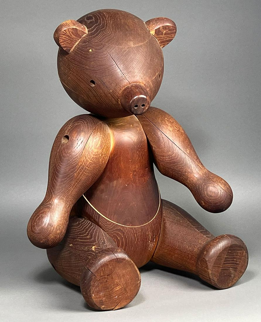 OVERSIZED OAK TEDDY BEAR, BOJESEN (1 of 5)