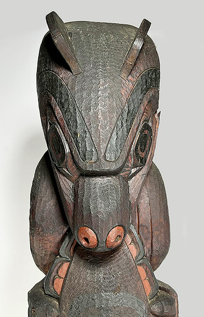 NORTHWEST COAST KWAKIUTL TOTEM POLE (1 of 4)