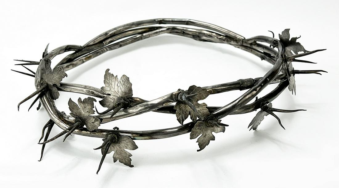 SPANISH COLONIAL SILVER CROWN OF THORNS (1 of 1)
