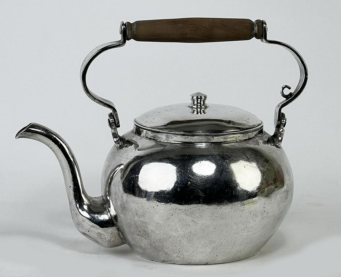 RARE SPANISH COLONIAL SILVER HOT WATER KETTLE (TETERA) (1 of 3)