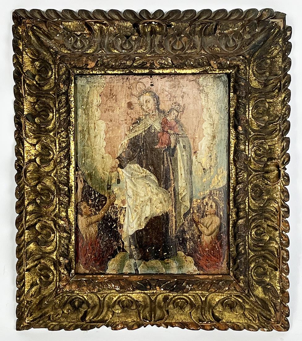 SPANISH COLONIAL PAINTING, GUATEMALA, 18th c. (1 of 2)