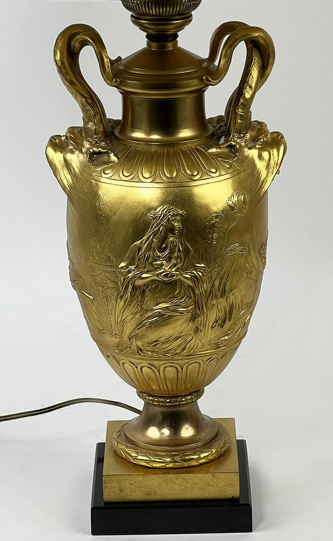 BARBEDIENNE GILT BRONZE TABLE LAMP (1 of 5)