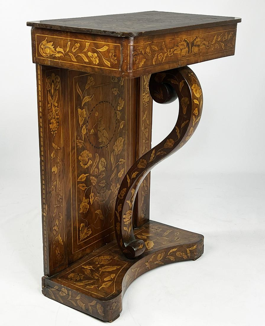SMALL CONTINENTAL MARQUETRY HALL CONSOLE (1 of 2)