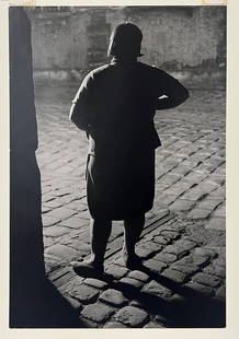 BRASSAI (France/Hungary,1899-1904) PHOTOGRAPH: Fille de JoieQuartier D'Italie, 1932 sgn. and stamped on reverse gelatin silver print; 12.5 by 8.5 in.; matted, metal frame under glass 20.25 by 16.5 in. NOTE: Apologies, w