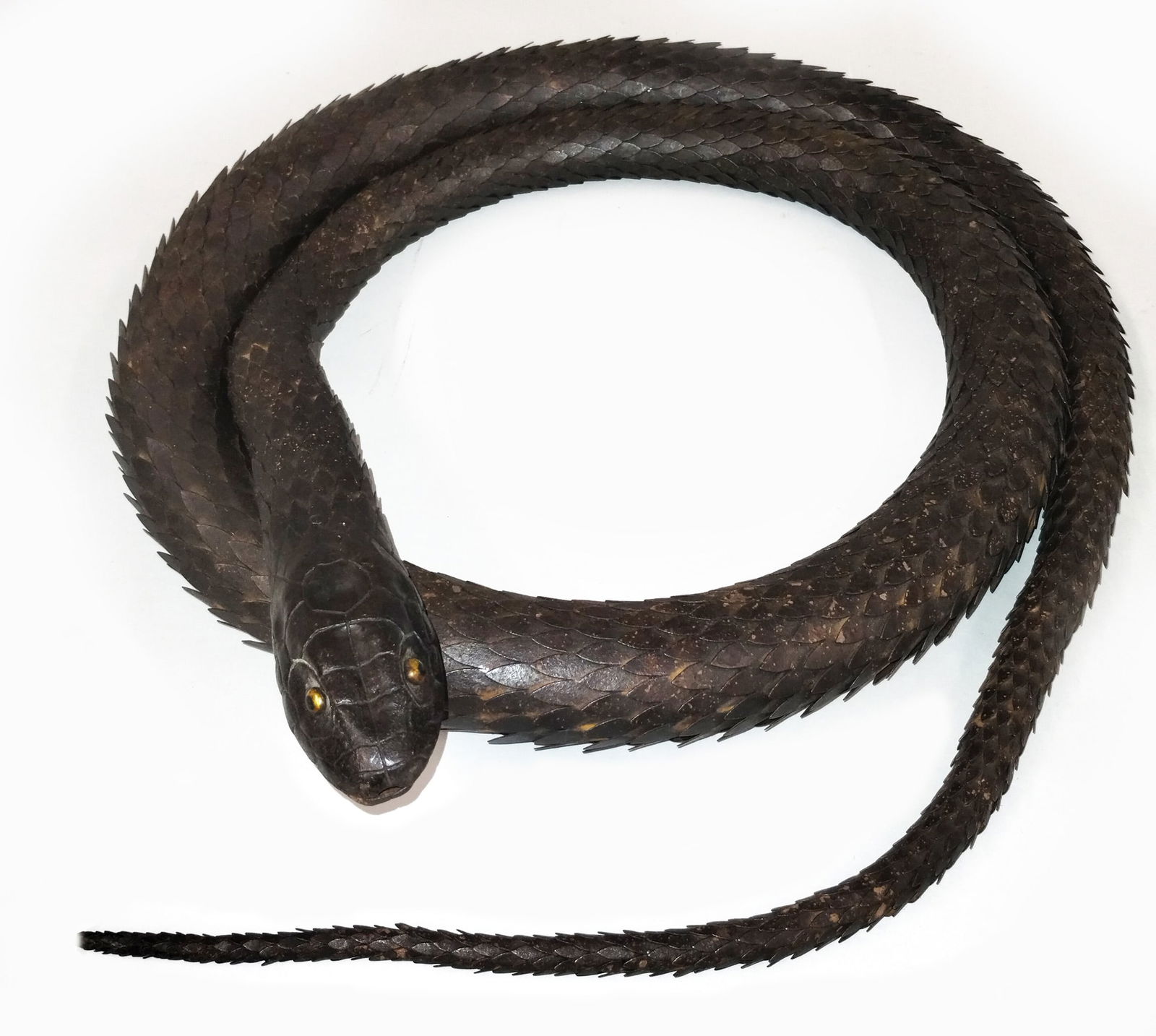 LARGE ARTICULATED IRON JAPANESE SNAKE/JIZAI OKIMONO (1 of 4)