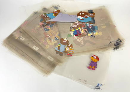 LARGE GROUP OF WALT DISNEY/WARNER ANIMATION CELLS: appears to be a muppet cartoon, unframedNOTE: Apologies, we cannot approve bidders during the auction.