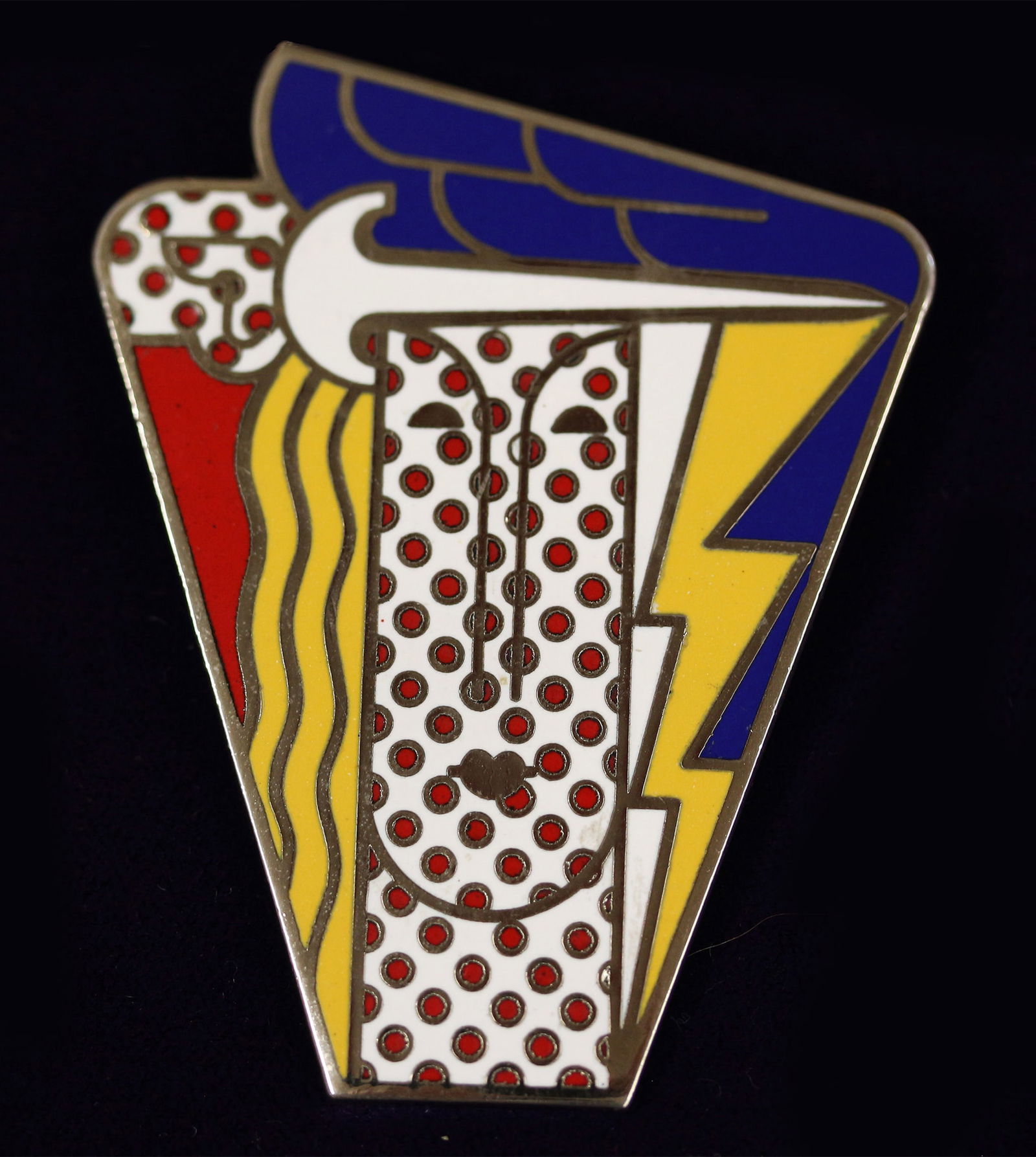 ROY LICHTENSTEIN (American, 1923-1997) ENAMEL PIN (1 of 3)