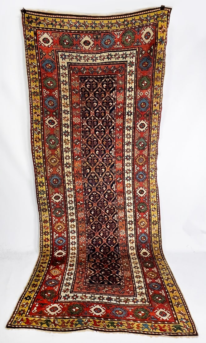 19th c. CAUCASIAN RUNNER RUG (1 of 1)