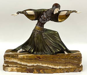 DEMETRE CHIPARUS (Romania/France, 1886-1947) DECO BRONZE